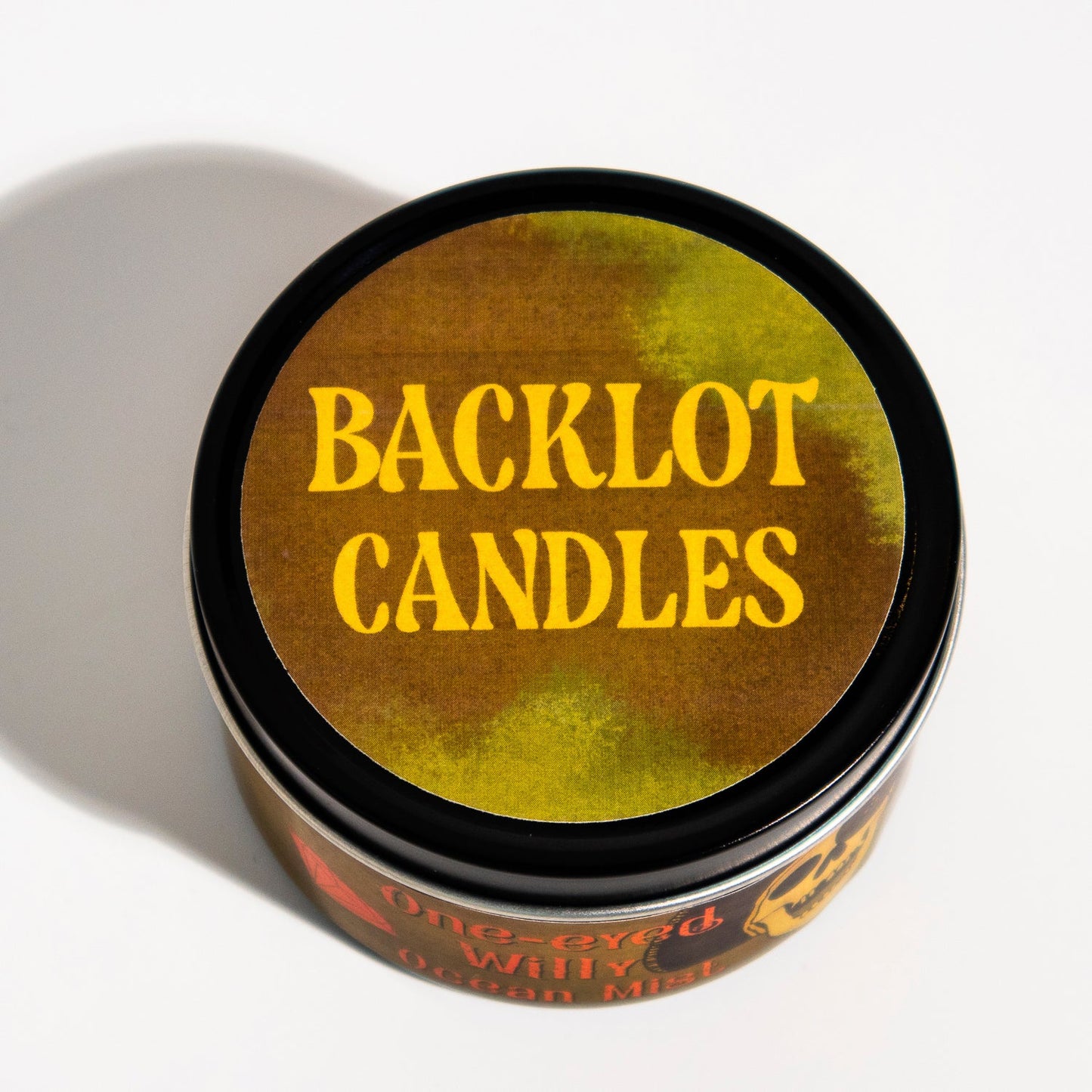 One-Eyed Willy candle with ocean mist scent inspired by 80s adventure films