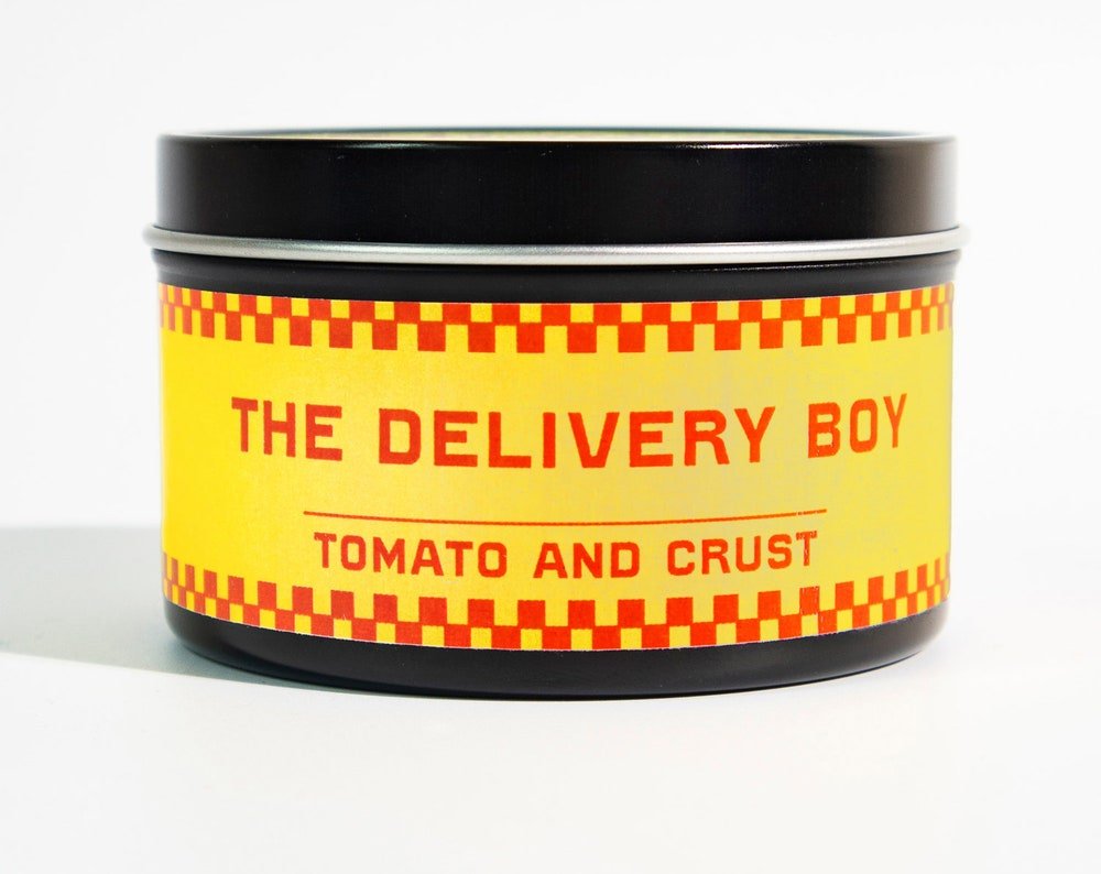 Delivery Boy Candle - Backlot Candles - Tomato and Crust