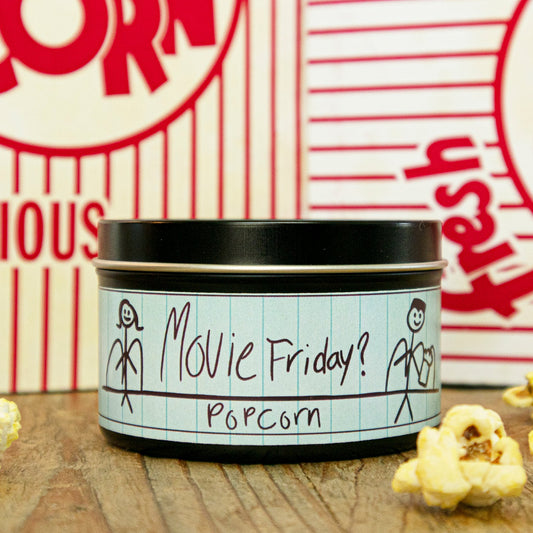 Movie Friday? Candle - Backlot Candles - Buttered Popcorn