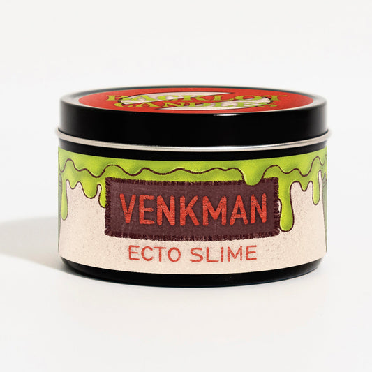 Venkman Candle - Backlot Candles - Ecto Slime (Orange Drink)